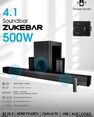 ZUKEBAR 4.1 Soundbar – 500W